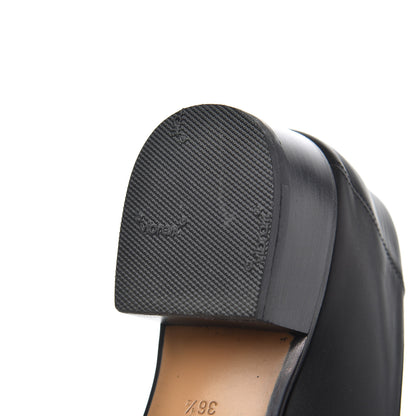 Gucci Calfskin Web Peyton Loafer Pumps 36.5 Black 15 of 20