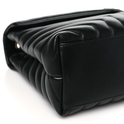 Saint Laurent Calfskin Y Quilted Monogram Medium Loulou Chain Satchel Black 9 of 10