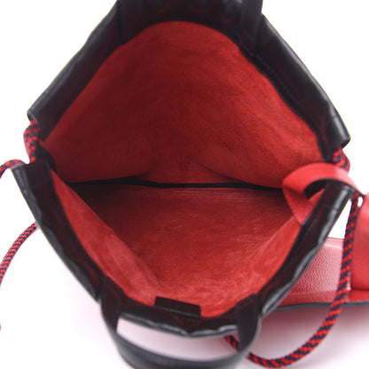 Gucci Calfskin Mens Logo Drawstring Backpack Red 6 of 8