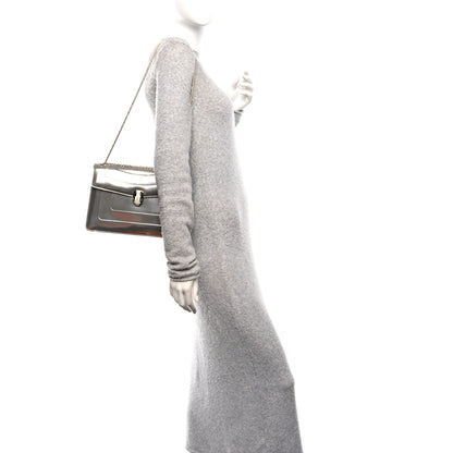 Bulgari Metallic Calfskin Serpenti Forever Shoulder Bag Silver 2 of 9