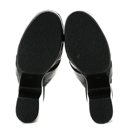 Chanel Lambskin Quilted CC Turn Lock Clogs 39.5 Black 8 of 11
