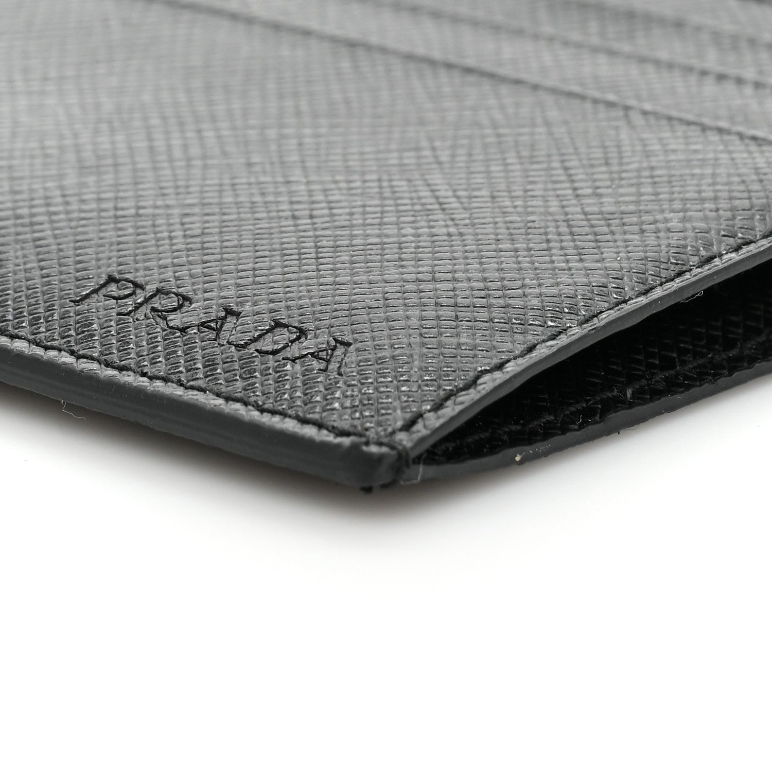 Prada Saffiano Card Holder Black 8 of 10