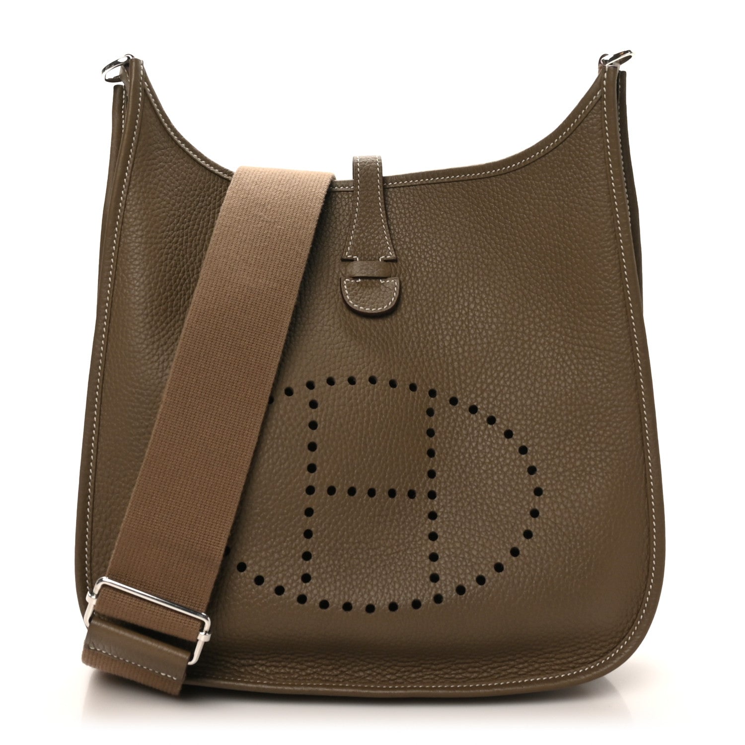 Hermes Taurillon Clemence Evelyne III PM Etoupe 1 of 10