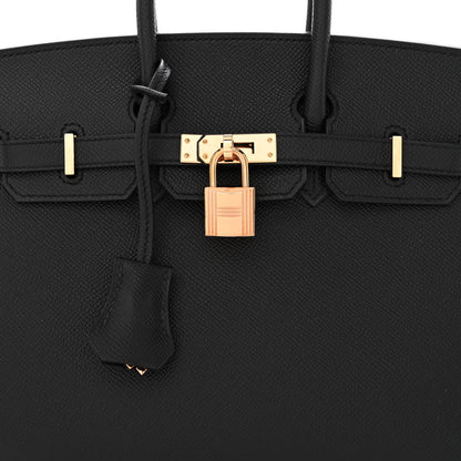 Hermes Epsom Birkin Sellier 25 Black 8 of 11
