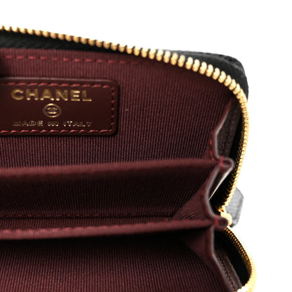 Chanel Caviar Quilted Zip Coin Purse Black 5 of 8