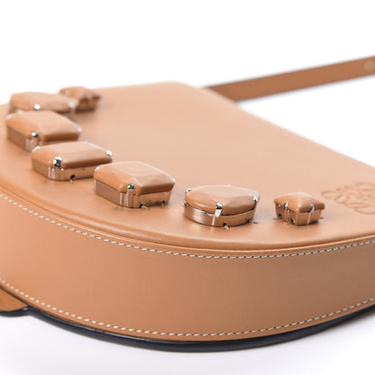 Loewe Soft Calfskin Heel Mini Saddle Bag Amber 6 of 9