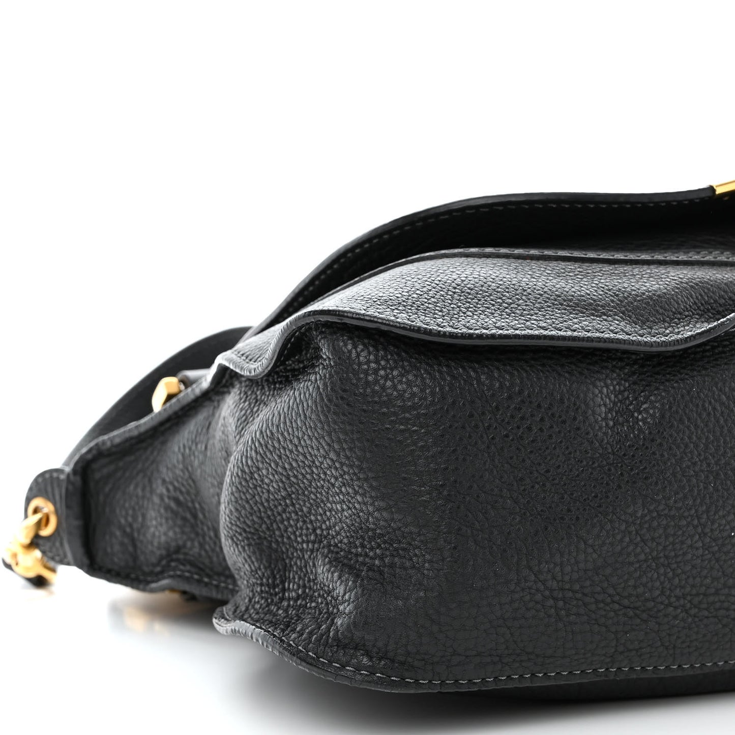 Calfskin Medium Marcie Satchel Black