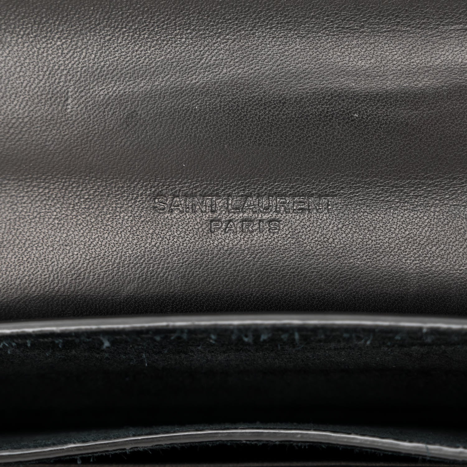 Saint Laurent Calfskin Snakeskin Effect Mini Classic Monogram Kaia Satchel Black 6 of 12
