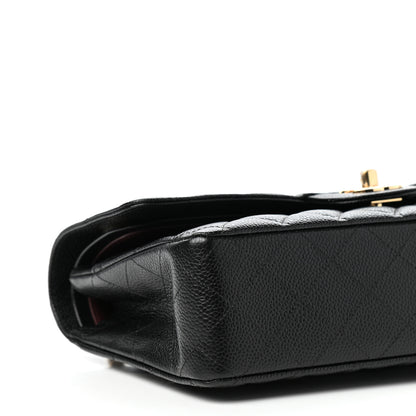 Chanel Caviar Quilted Medium Double Flap Black 8 of 12