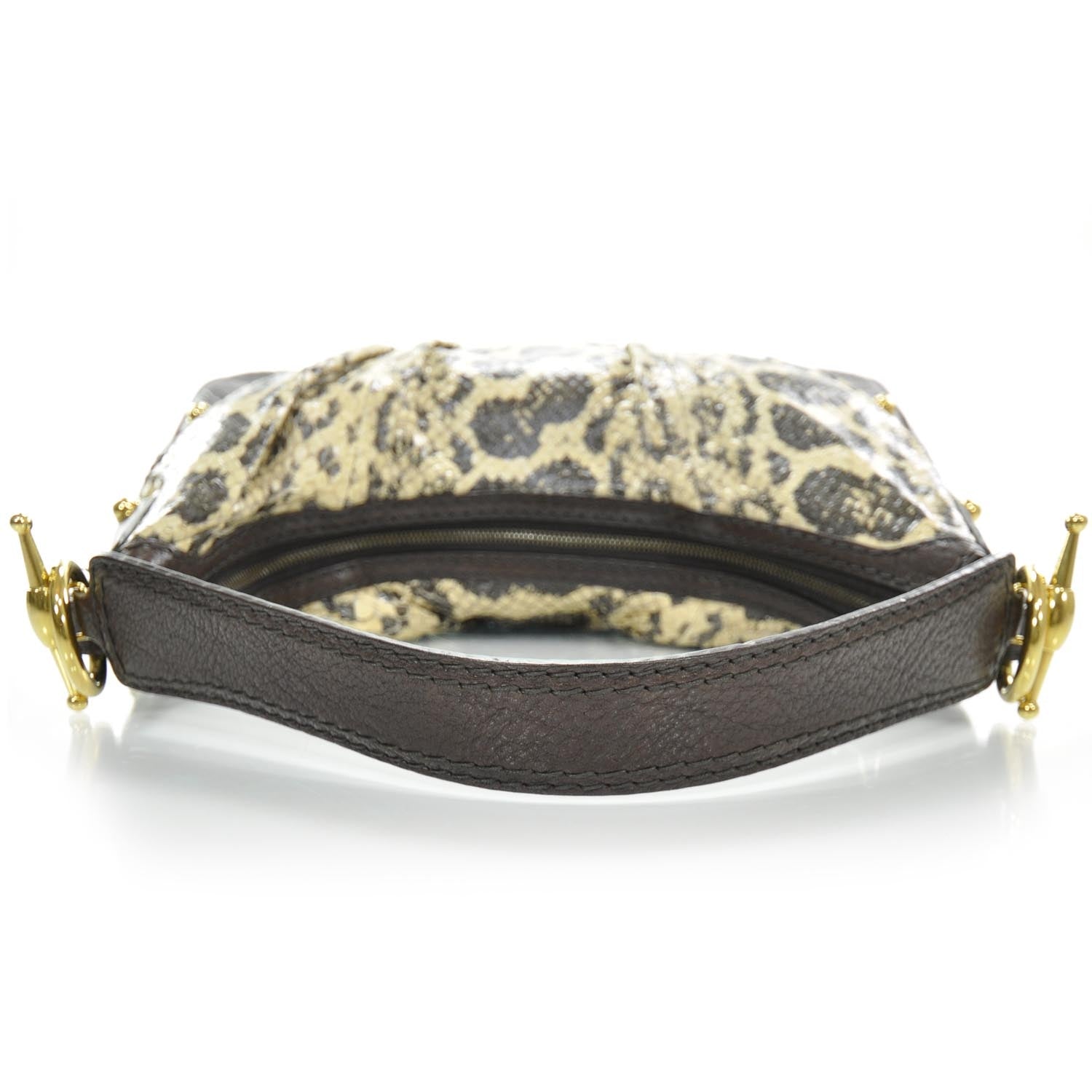 Gucci Python Medium Jockey Hobo 5 of 10
