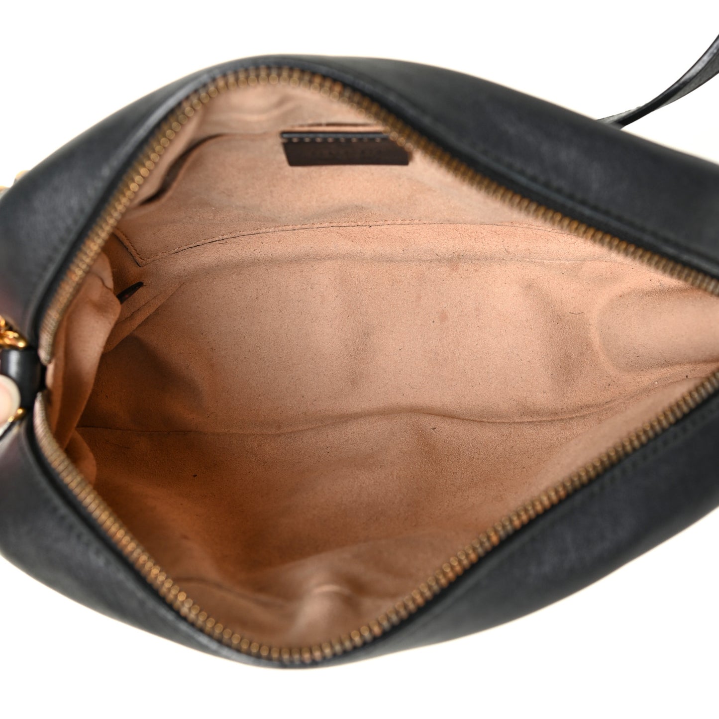 Calfskin Matelasse Small GG Marmont Chain Shoulder Bag Black
