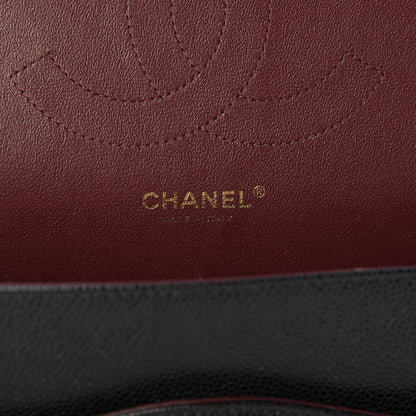 Chanel Caviar Quilted Jumbo Double Flap Black 6 of 10