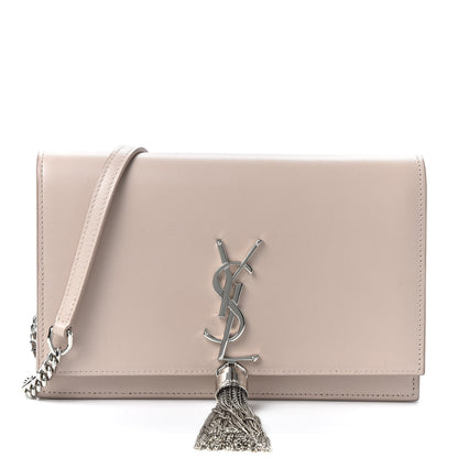 Saint Laurent Smooth Calfskin Classic Monogram Kate Tassel Chain Wallet Marble Pink 1 of 9