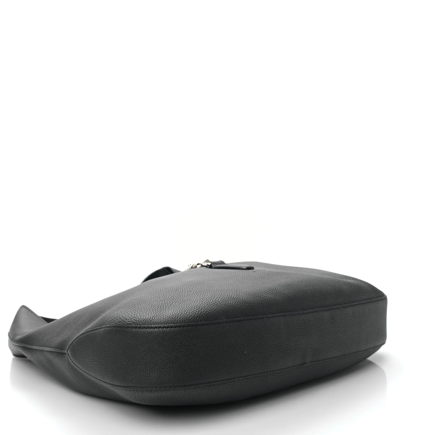 Soft Grained Calfskin Large Jackie Hobo Black