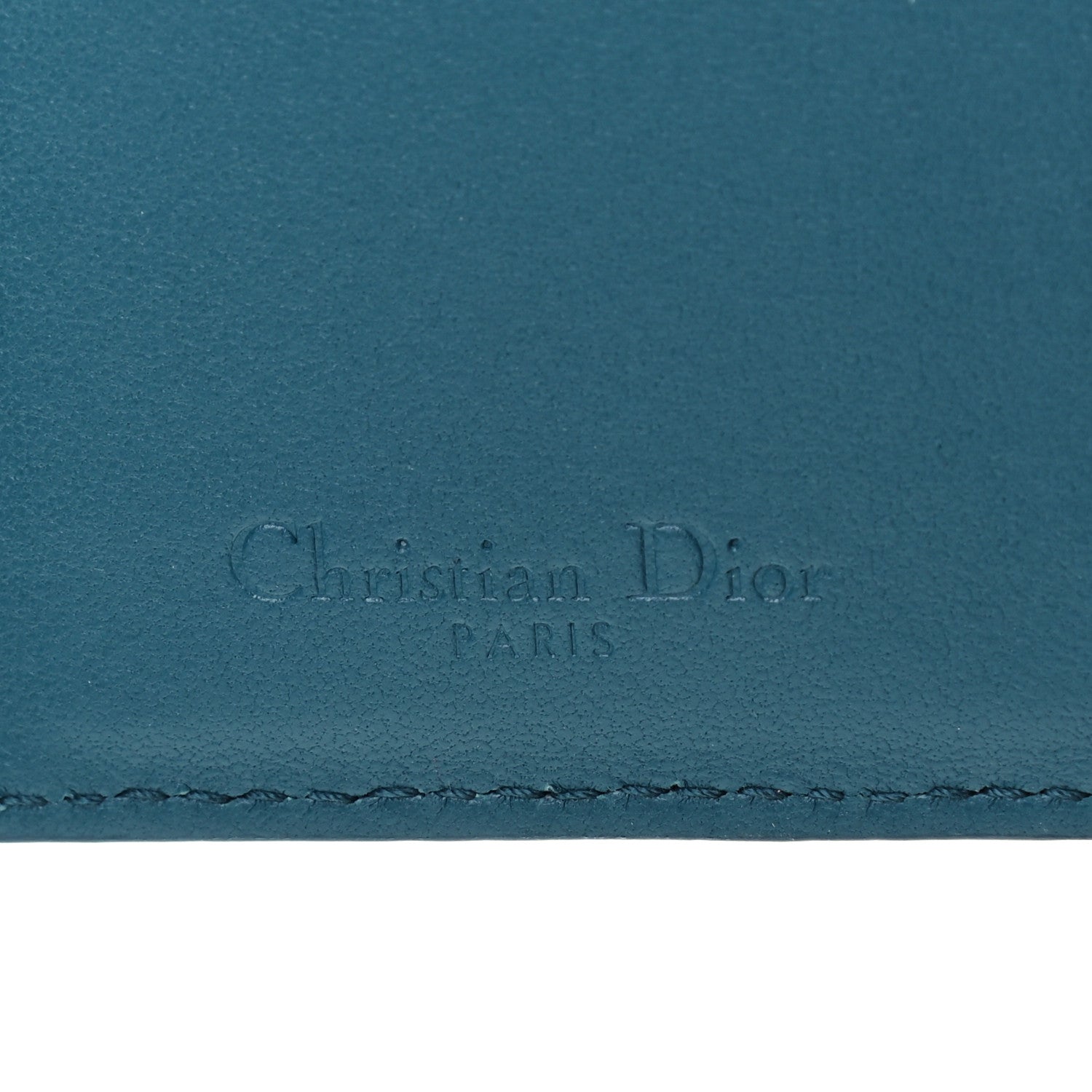 Christian Dior Lambskin Cannage Small Lady Dior Flap Card Holder Deep Ocean 6 of 7