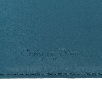 Christian Dior Lambskin Cannage Small Lady Dior Flap Card Holder Deep Ocean 6 of 7