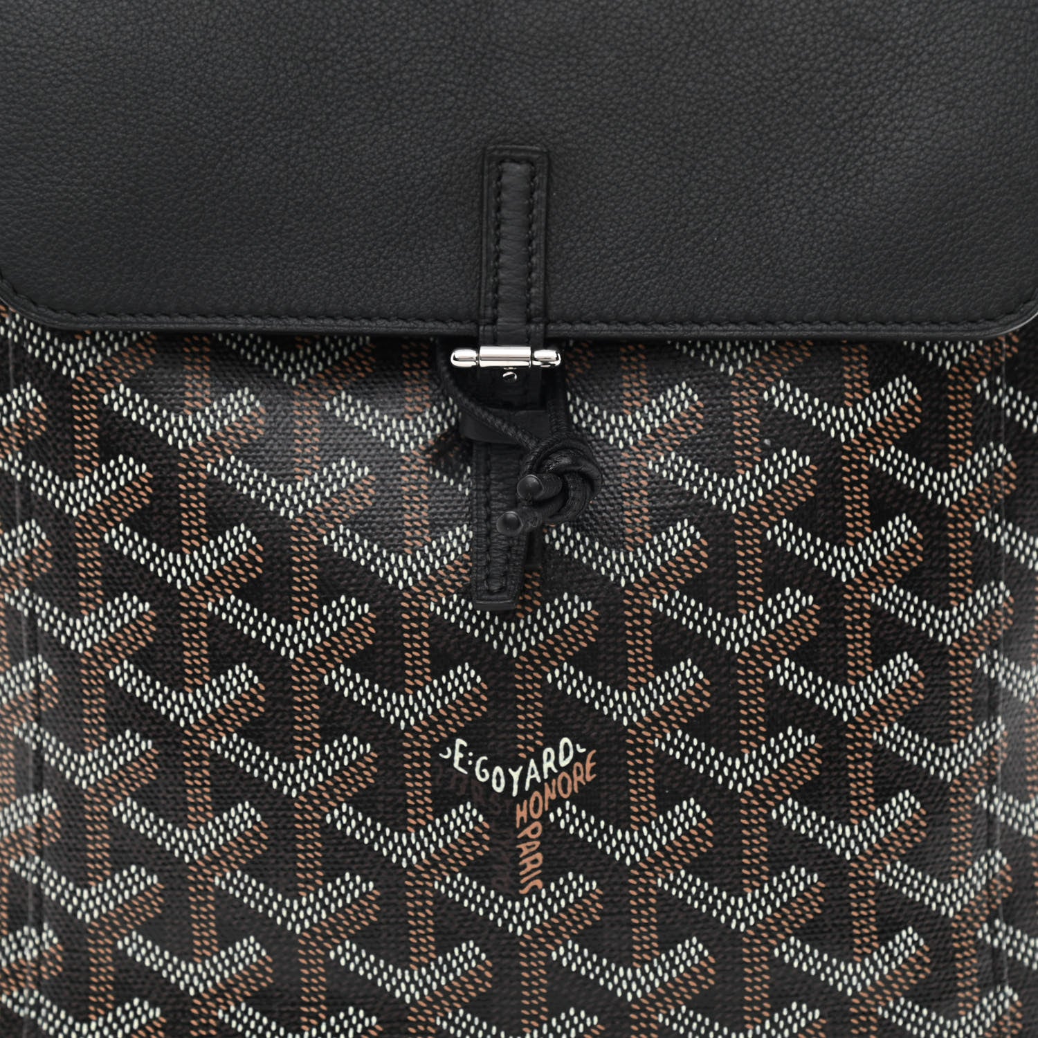 Goyard Goyardine Calfskin Mini Alpin Backpack Black 7 of 9