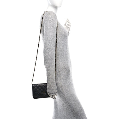 Chanel Caviar Quilted Wallet On Chain WOC Black 2 of 12