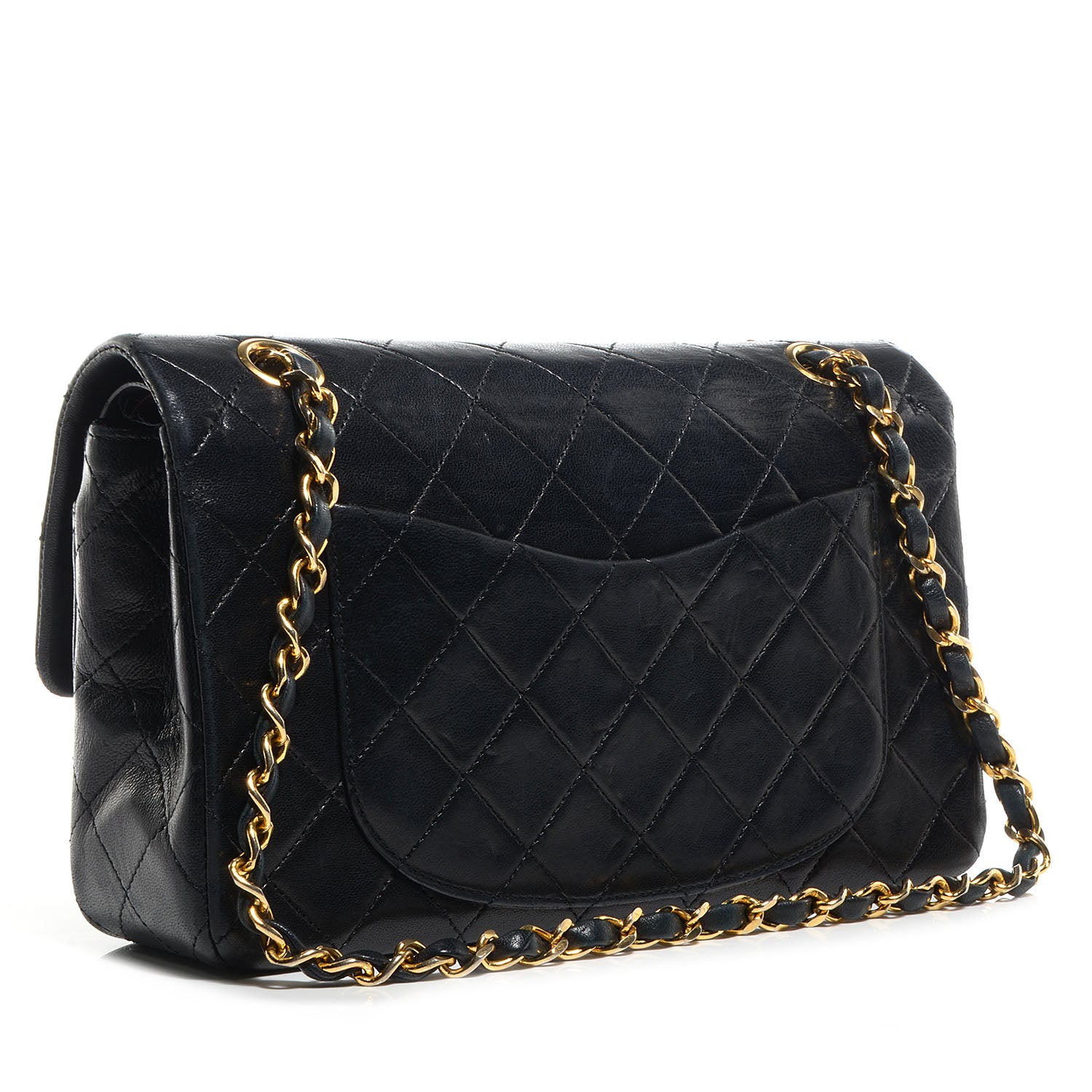 Chanel Lambskin Quilted Small Double Flap Black 3 of 9