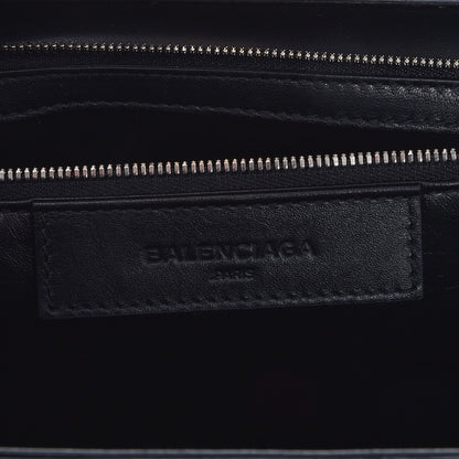 Balenciaga Smooth Calfskin Le Dix M Cartable Shoulder Bag Black 7 of 8
