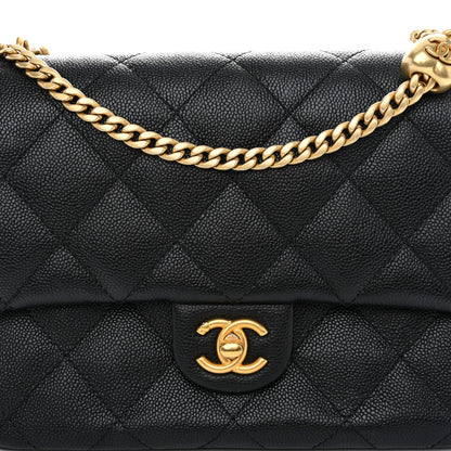 Chanel Caviar Quilted Sweetheart Flap Black 8 of 11