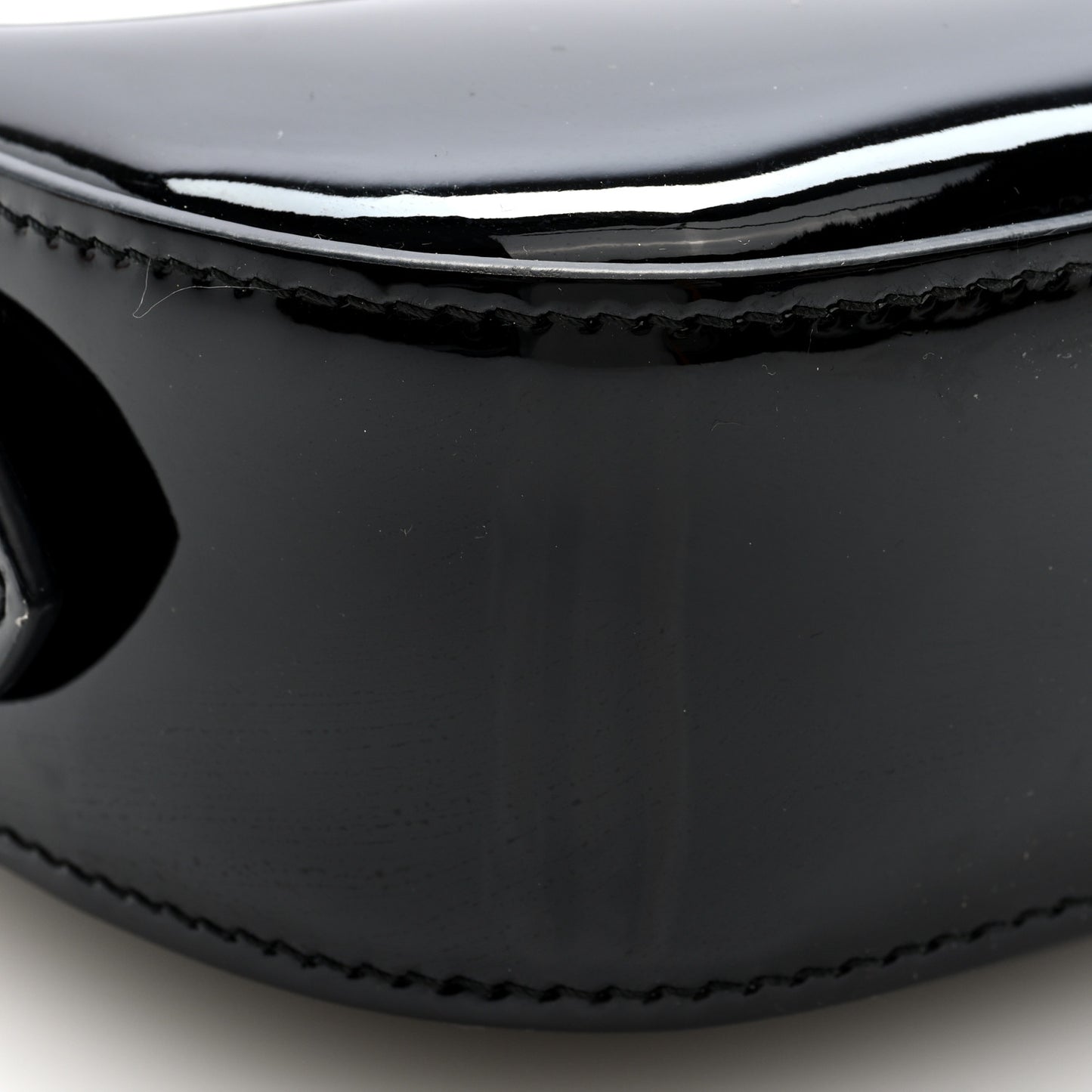 Patent Mini Hobo Black