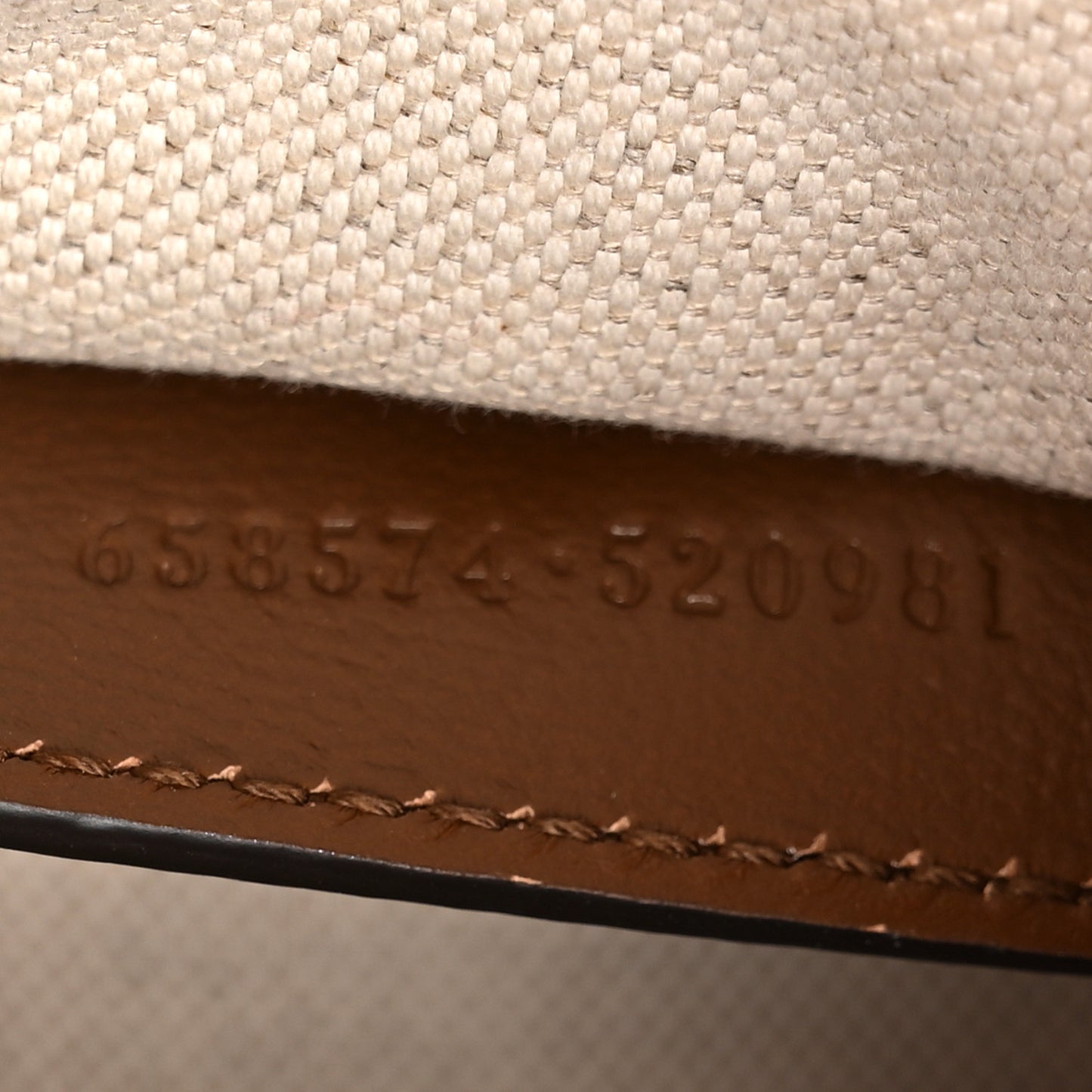 GG Supreme Monogram Web Mini Horsebit 1955 Shoulder Bag Beige Brown Sugar