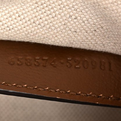 Gucci GG Supreme Monogram Web Mini Horsebit 1955 Shoulder Bag Beige Brown Sugar 7 of 11