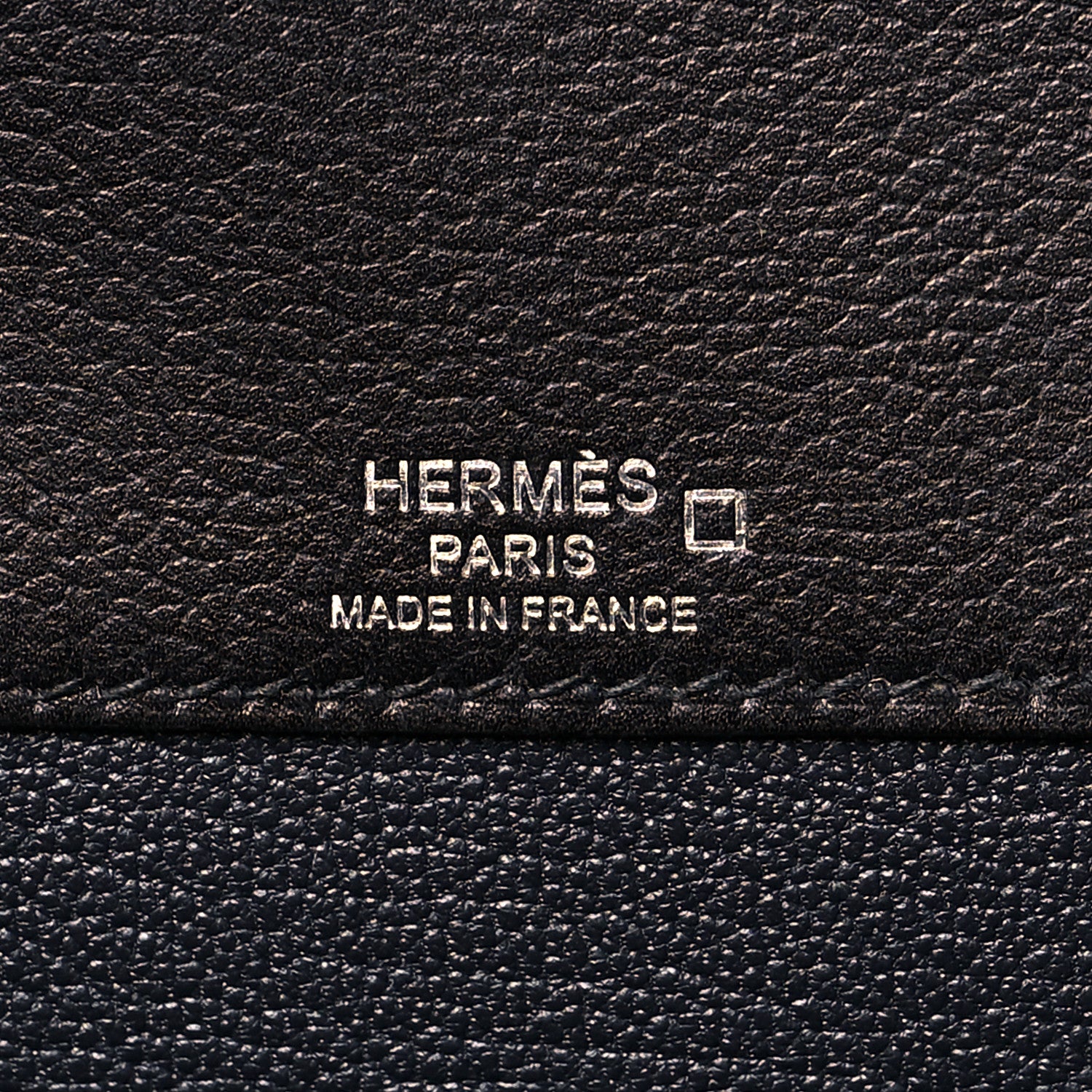 Hermes Evergrain Matte Alligator Kelly Depeches 25 Pouch Black Bleu Nuit 6 of 12
