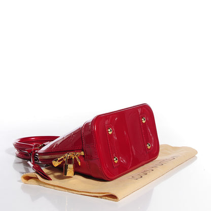 Louis Vuitton Vernis Alma BB Pomme D'Amour 4 of 8