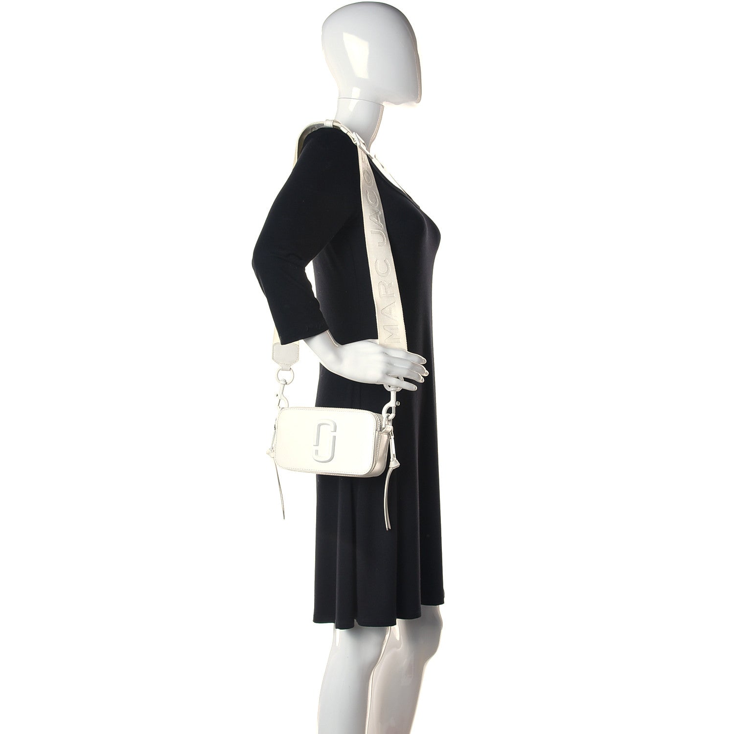 Marc Jacobs Saffiano Small Snapshot Camera Bag White 2 of 13