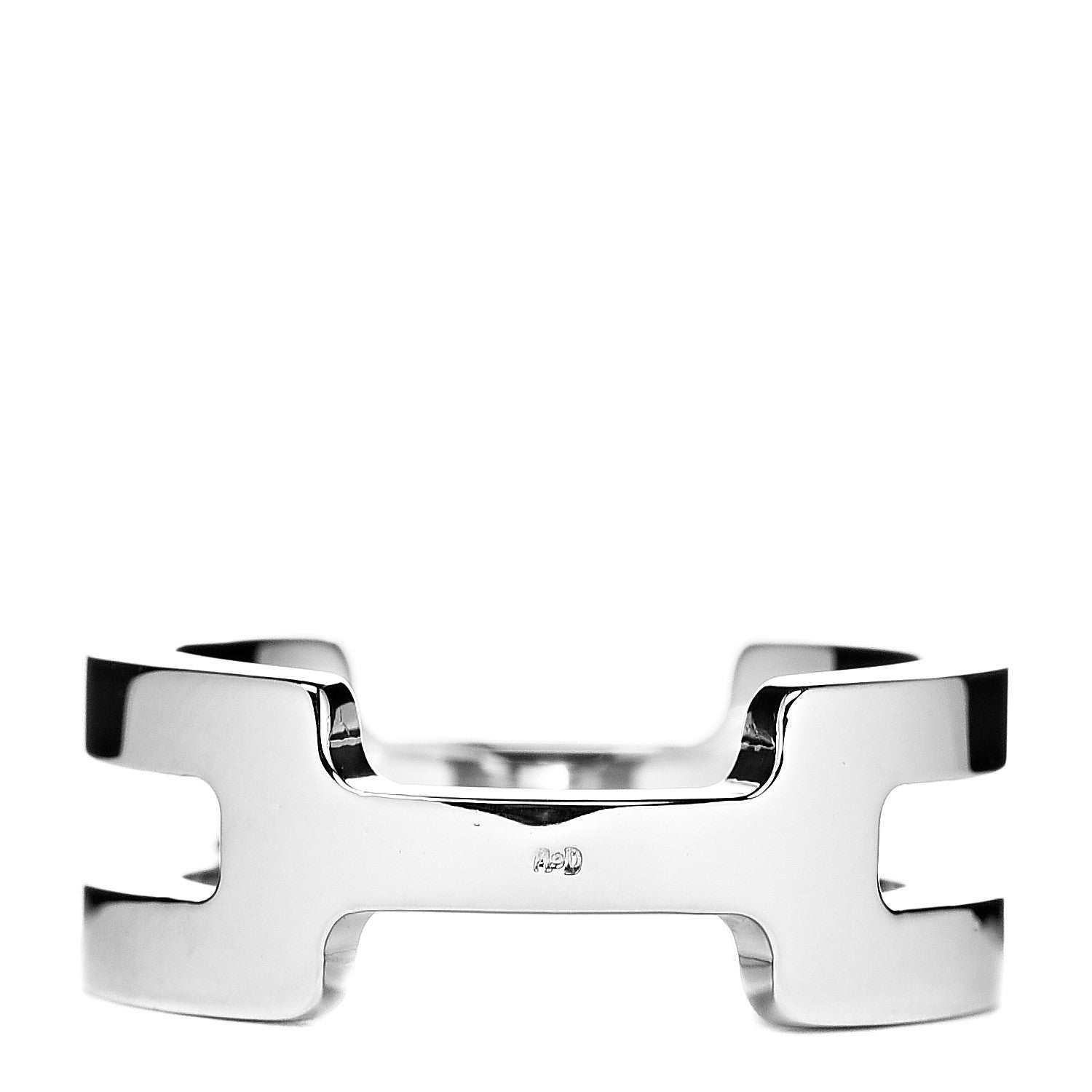 Hermes Sterling Silver H Ring 51 5.75 3 of 5