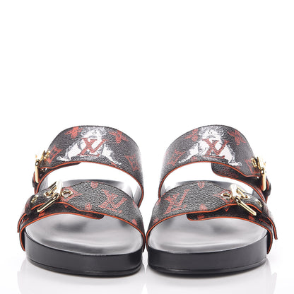 Louis Vuitton Catogram Bom Dia Mule 39 Black Marron 2 of 8