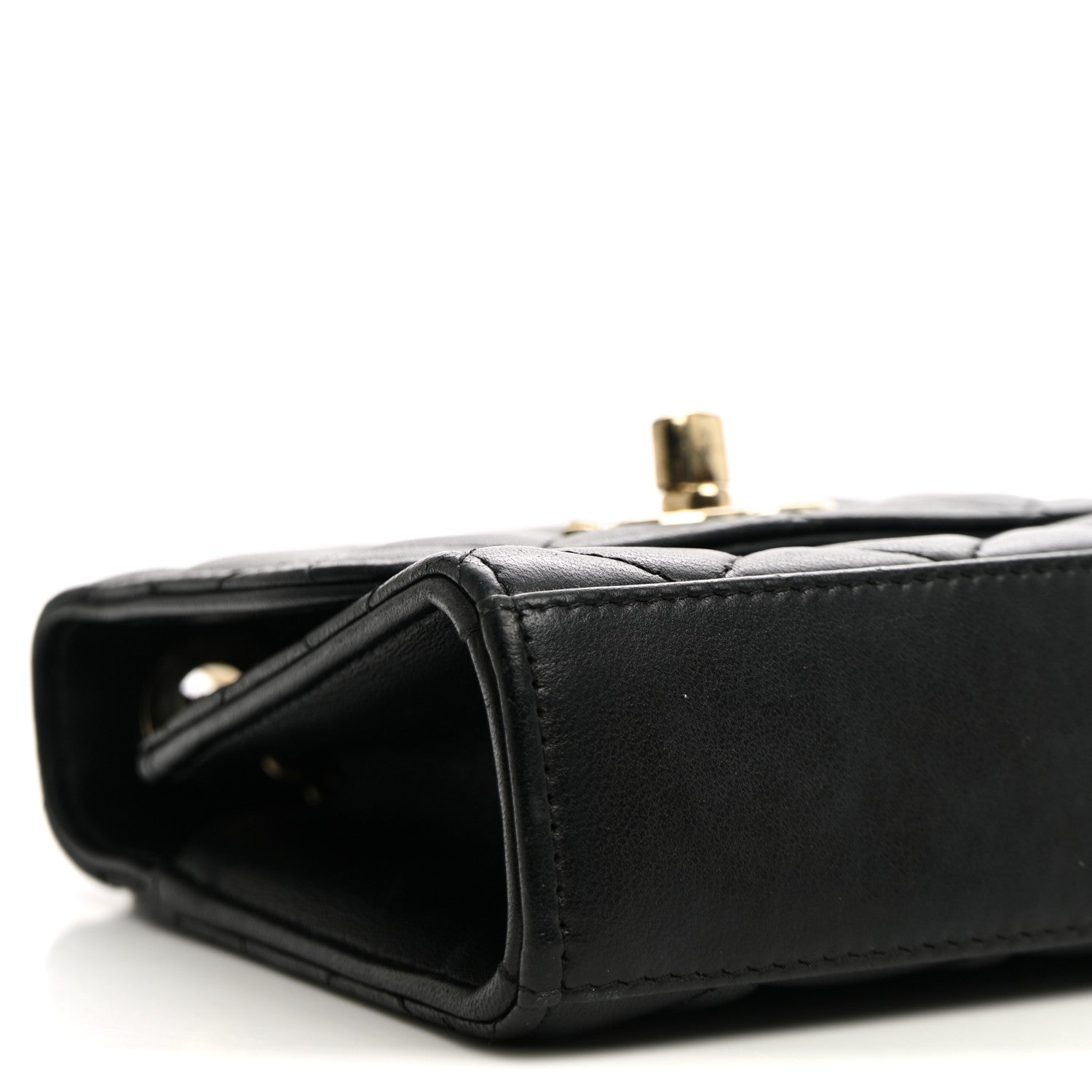 Chanel Lambskin Quilted Mini Trendy CC Clutch With Chain Black 9 of 10