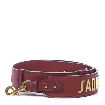 Christian Dior Calfskin Studded J'Adior Shoulder Strap Deep Red 1 of 4