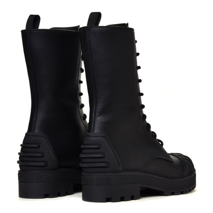 Christian Dior Calfskin Rubber Dioriron Boots 38 Black 5 of 12
