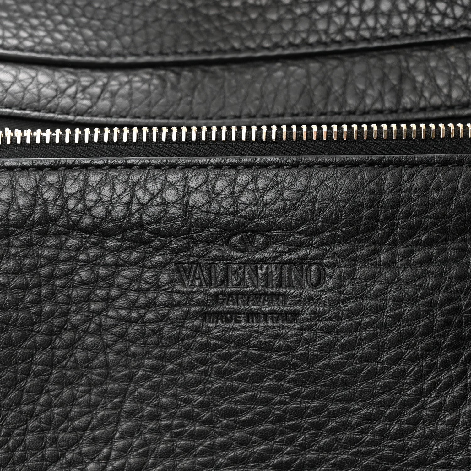 Valentino Garavani Pebbled Calfskin Medium Rockstud Tote Black 6 of 9