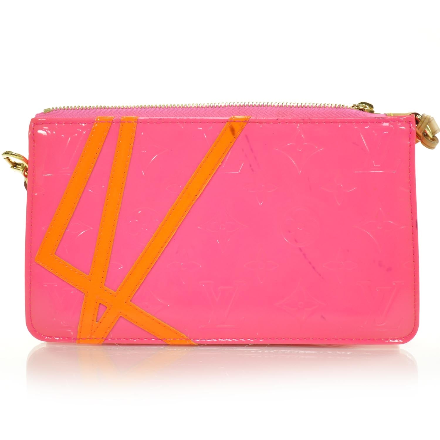 Louis Vuitton Vernis Fluo Lexington Pochette Pink 1 of 7