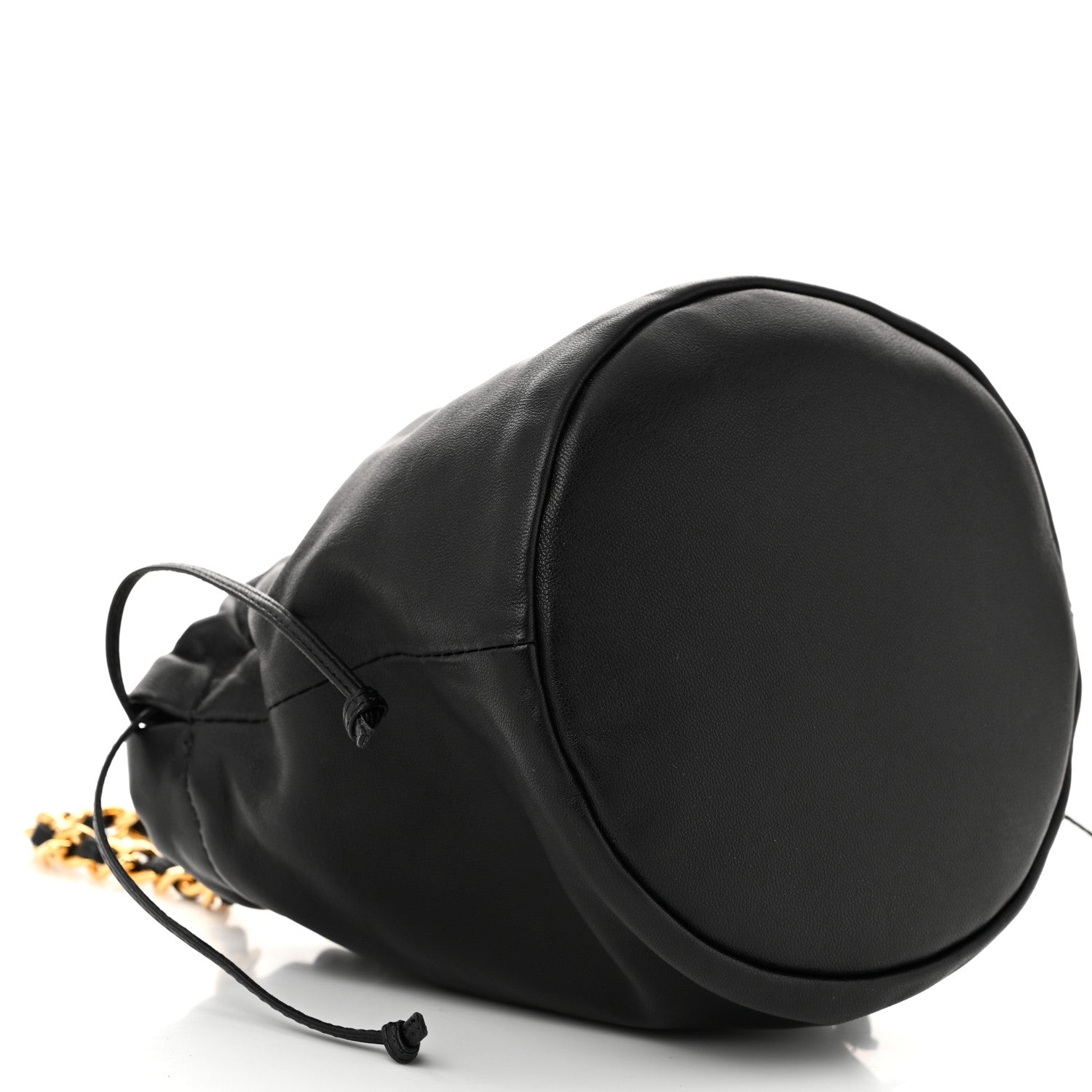 Khaite Smooth Calfskin Aria Bucket Bag Black 8 of 9