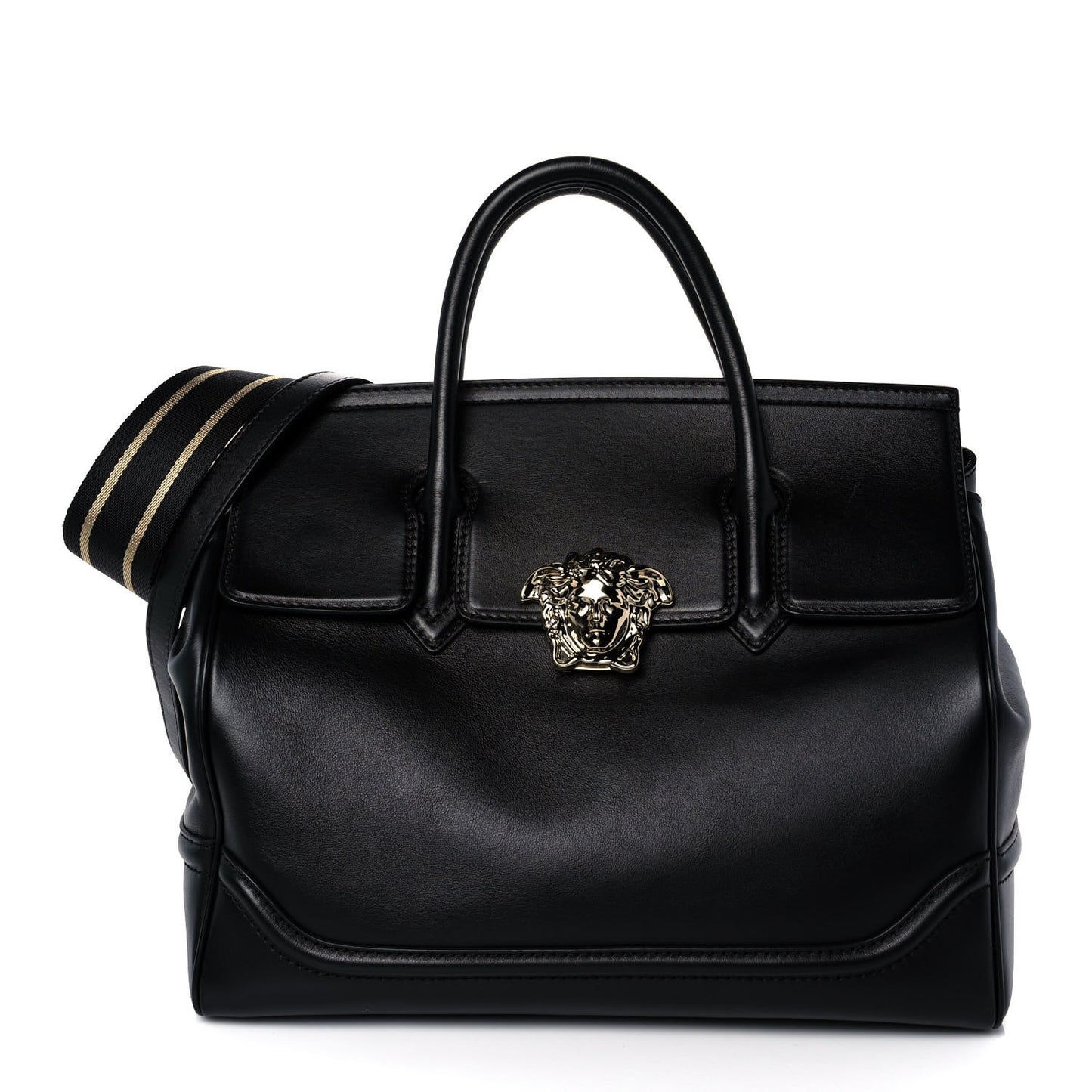 Calfskin Medium Palazzo Empire Bag Black