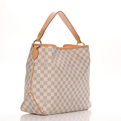 Louis Vuitton Damier Azur Delightful MM Rose Ballerine 4 of 6