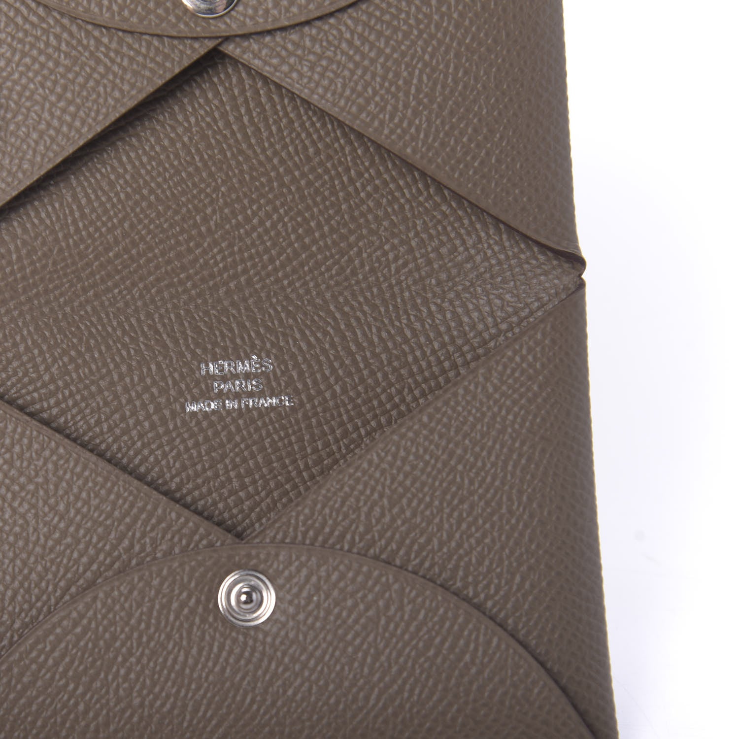 Hermes Epsom Calvi Card Case Etoupe 6 of 8
