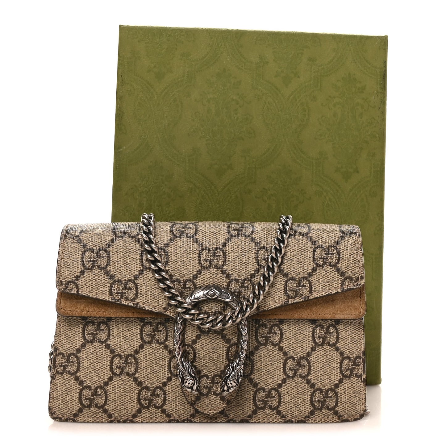 GG Supreme Monogram Super Mini Dionysus Shoulder Bag Taupe