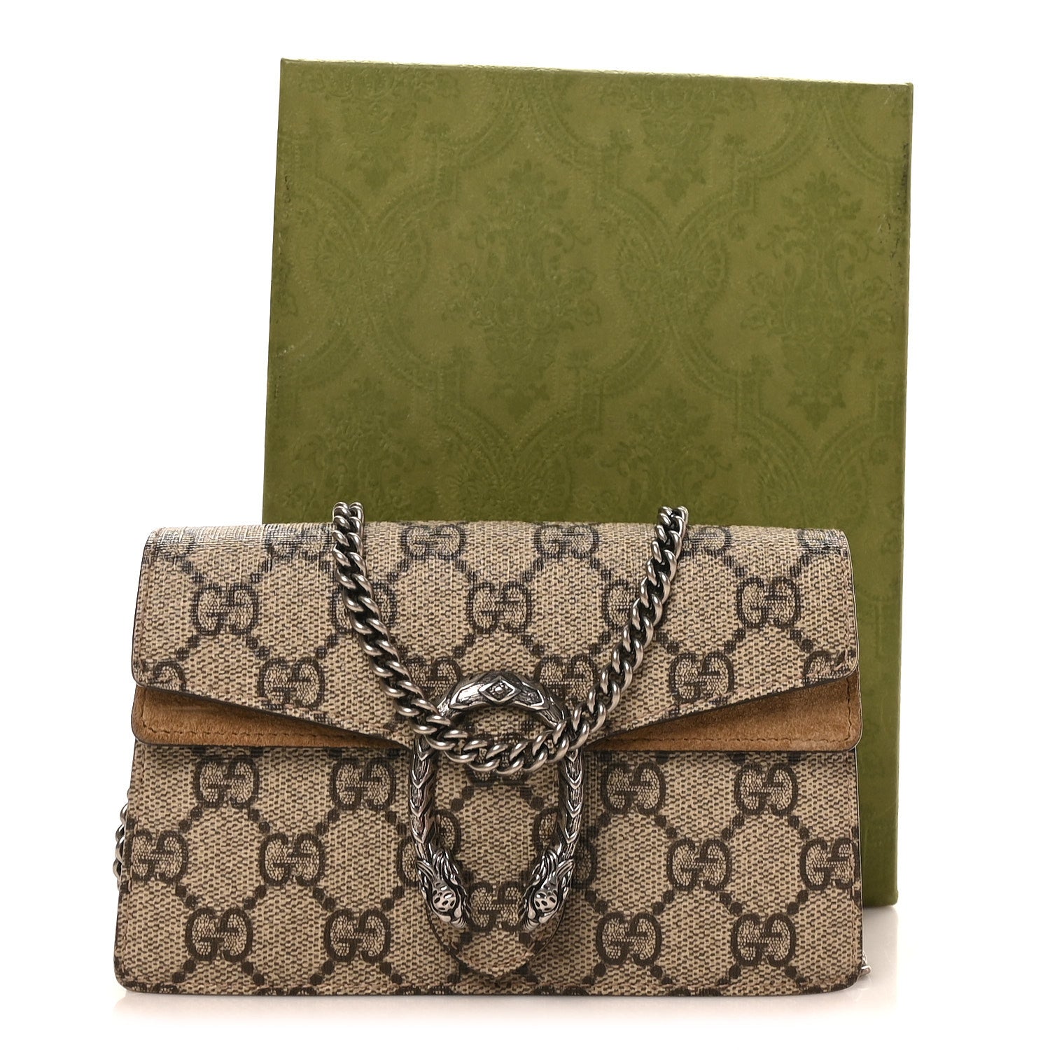 Gucci GG Supreme Monogram Super Mini Dionysus Shoulder Bag Taupe 10 of 10