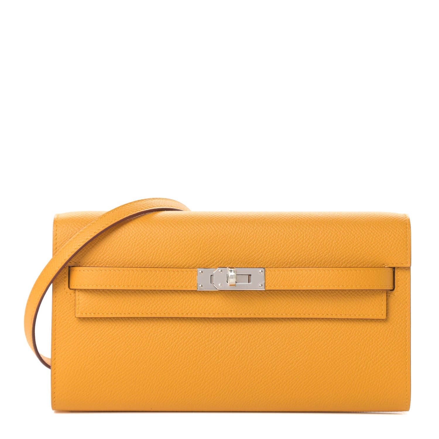Hermes Epsom Kelly Wallet To Go Jaune Ambre 1 of 11