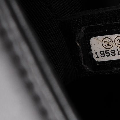 Chanel Calfskin Embossed New Medium Cordoba Boy Flap Black 8 of 13