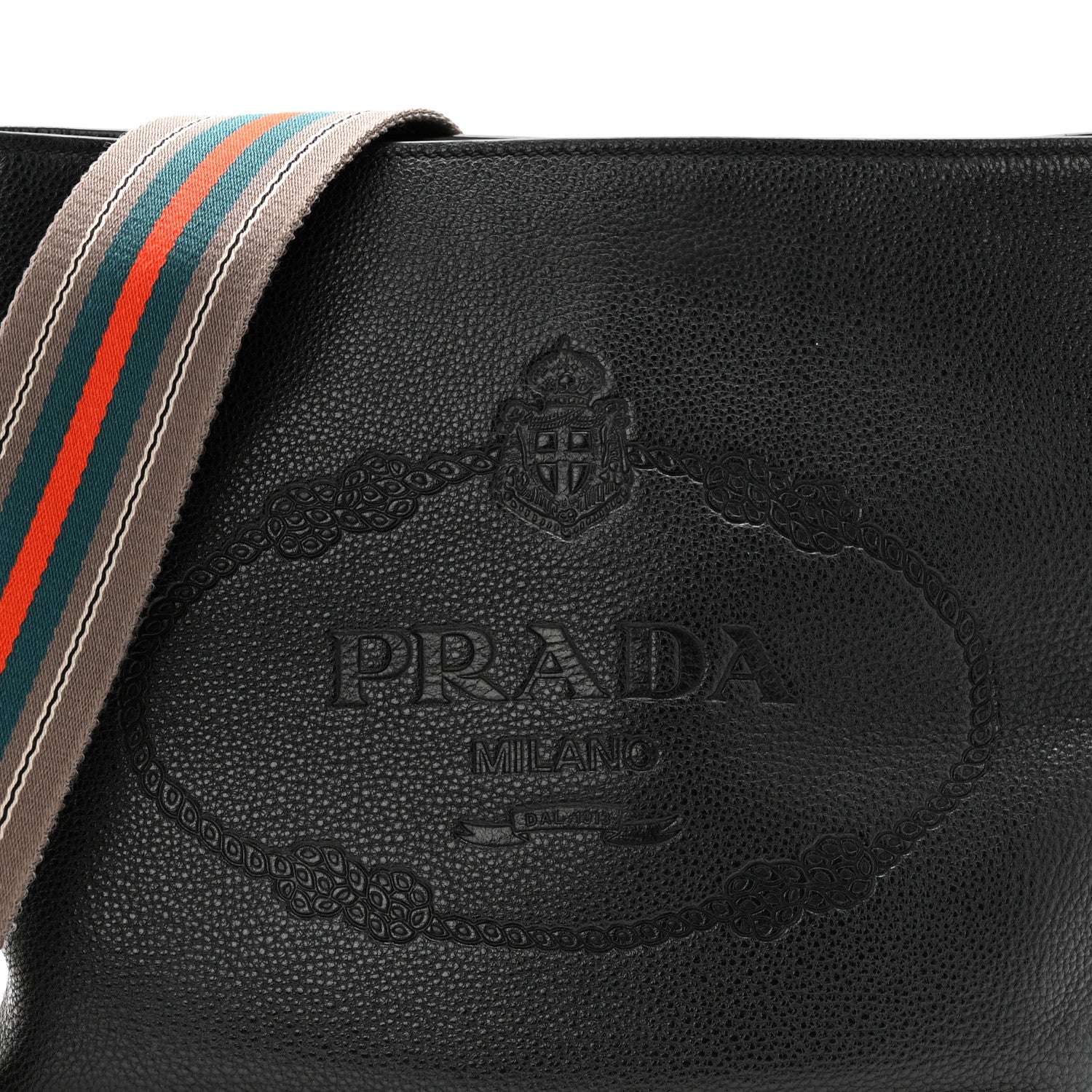 Prada Vitello Phenix Bucket Black 8 of 10