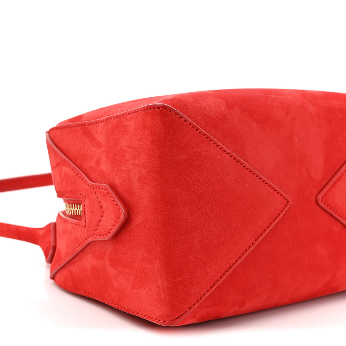 Alaia Suede Mini Le Bouledogue Bag Red 10 of 13