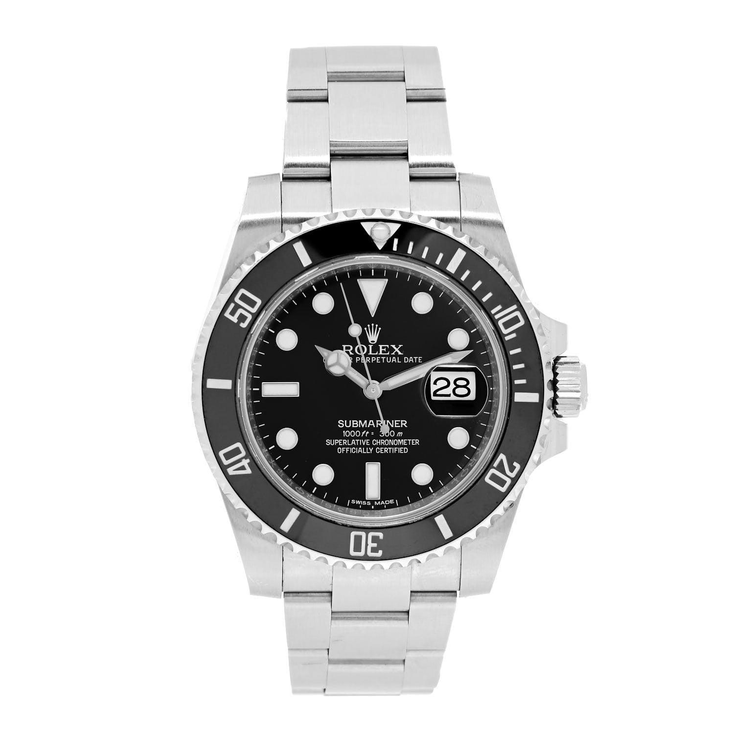 Rolex Stainless Steel 40mm Oyster Perpetual Submariner Date Watch Black 116610LN 1 of 5