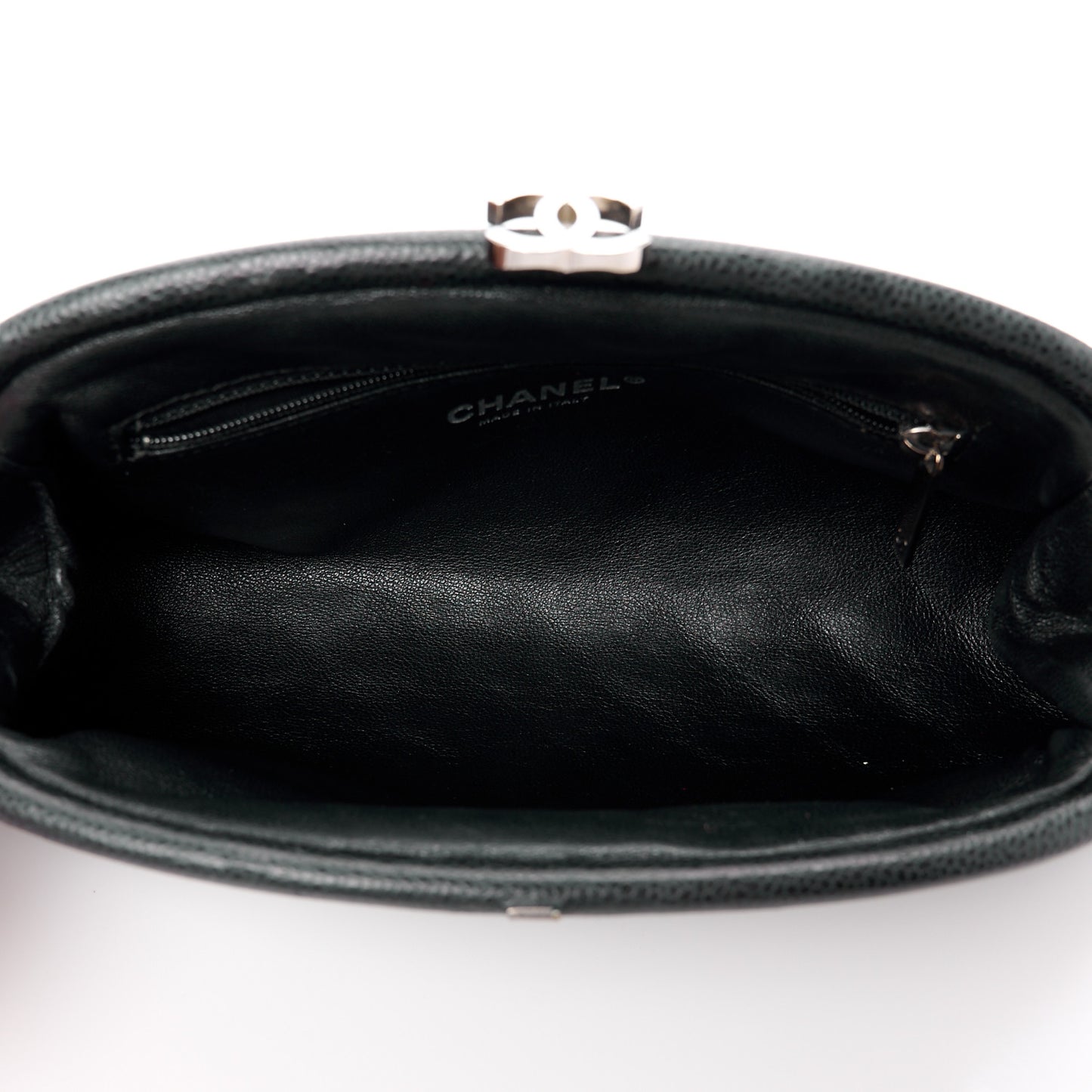Caviar Quilted Timeless Clutch Black
